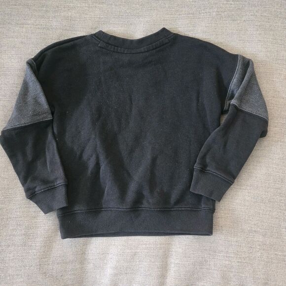 Nike Air Toddler 3T Pullover Sweatshirt Black And Gray - Picture 6 of 6